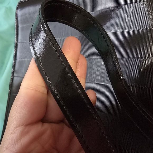 Vintage Unique Fendi Black Crossbody Bag with Geometric Pattern - Picture 14 of 14